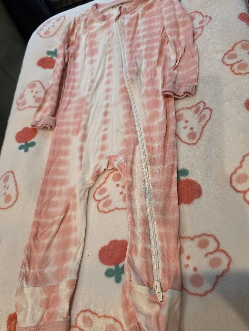 Kyte Baby 18-24 Months Pink White Bamboo Zip Sleeper Infant Girl
